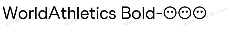 WorldAthletics Bold字体转换